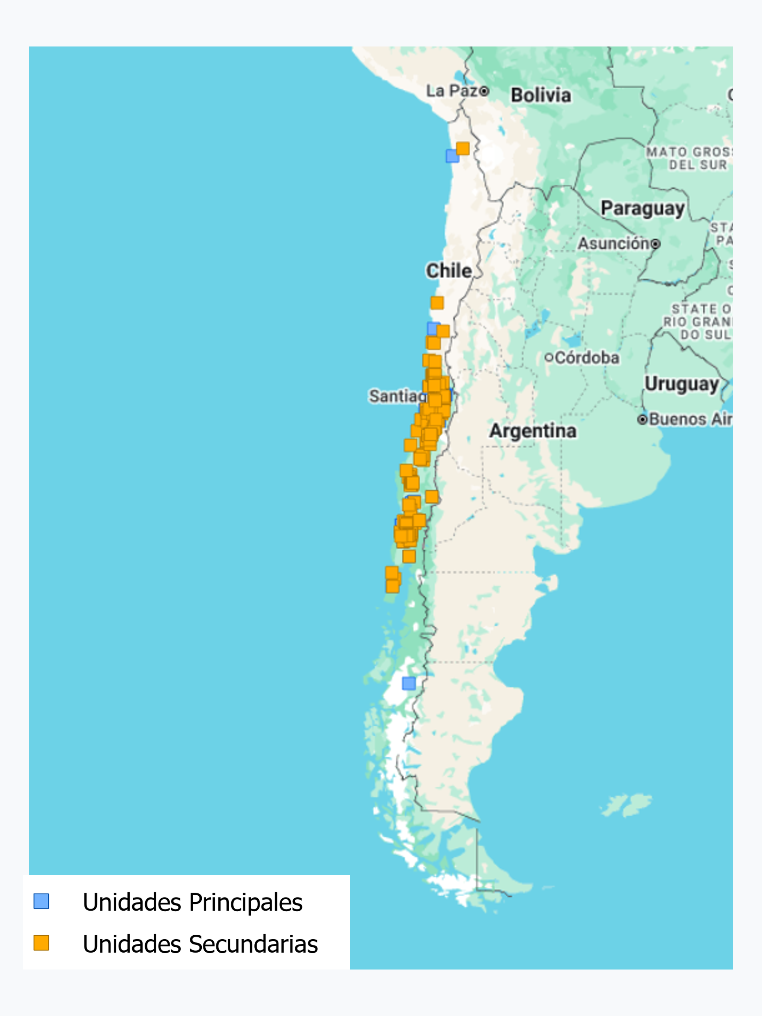 Localización de Proyectos de Innovación del sector Silvoagropecuario financiados por FIA, Año 2024